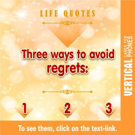 Ways to Avoid Regrets 1