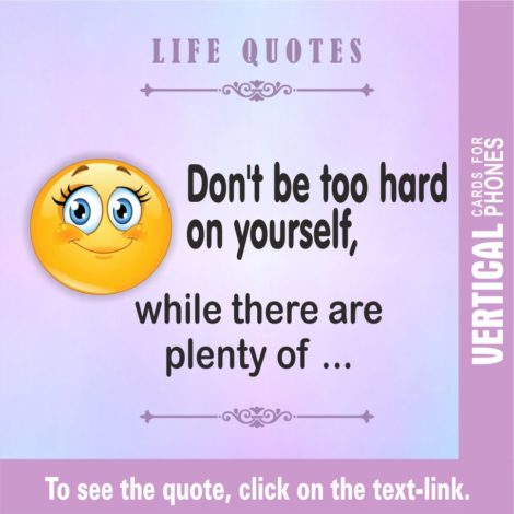 1 Do not Be Too Hard On Yourself